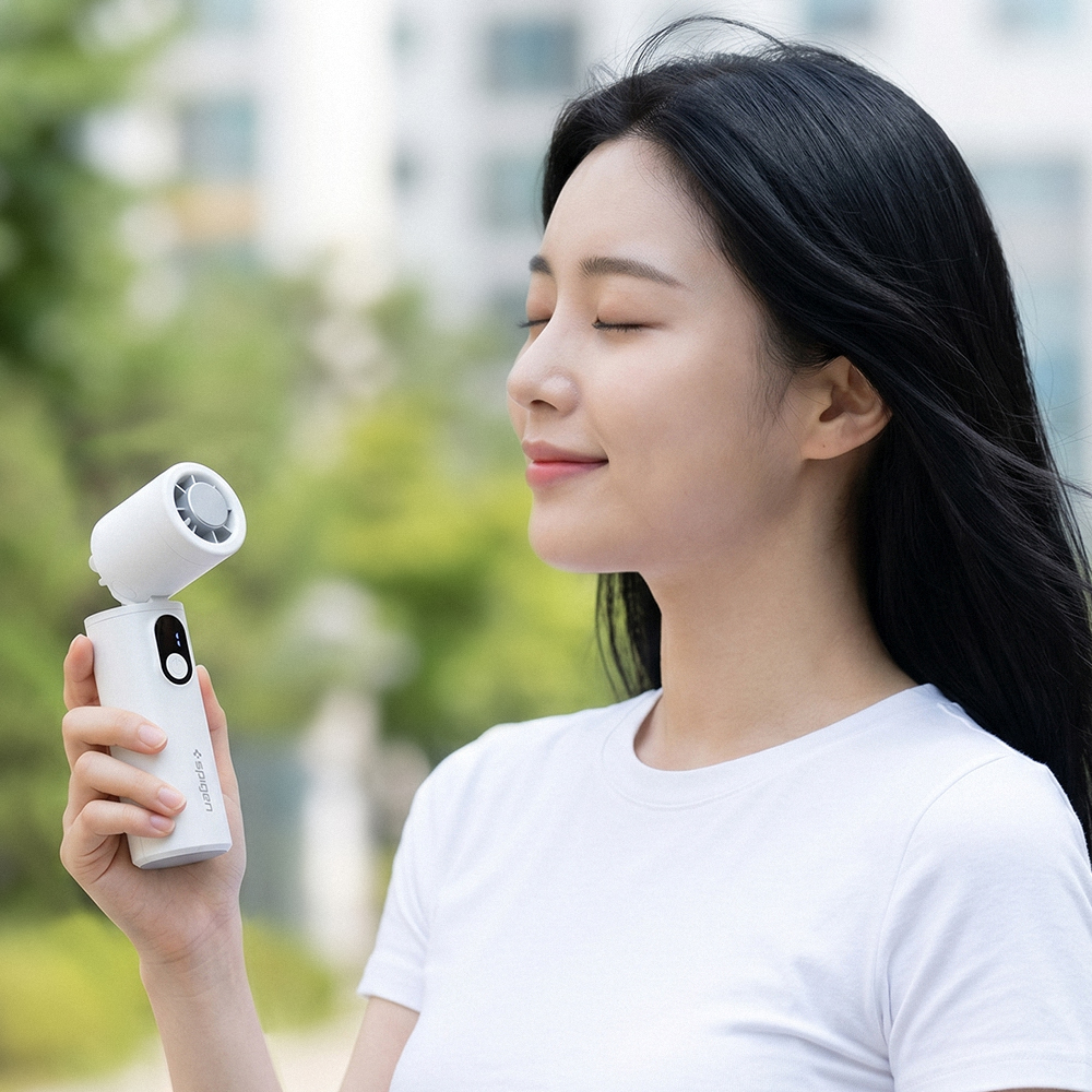 슈피겐 펠티어 냉각 접이식 미니 휴대용 선풍기 손풍기 에어닉 폴디니 스틱 A908 - 상세 이미지 3