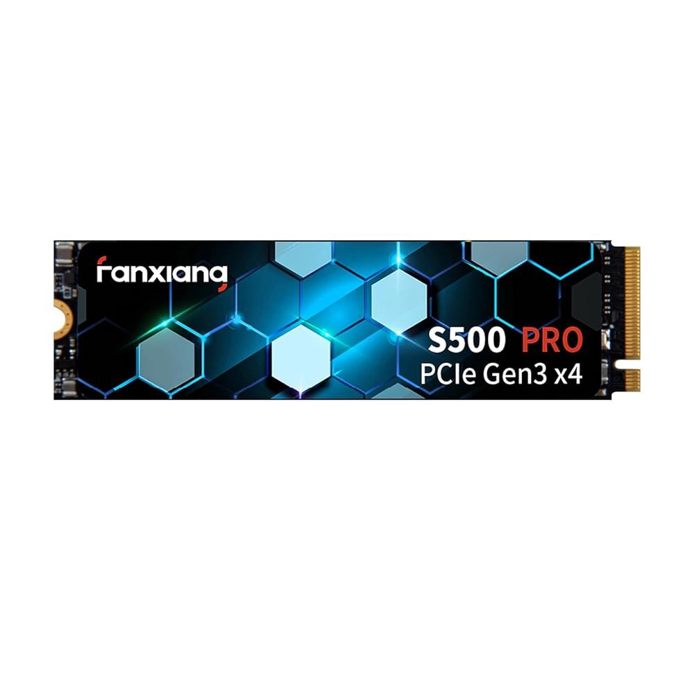 판샹 S500 Pro 1TB NVMe SSD M.2 PCIe Gen3x4 2280 내장 솔리드 스테이트 드라이브, SLC 캐시 3D NAND TLC, 최대 3200MB/s, 노트북 - 상품 이미지