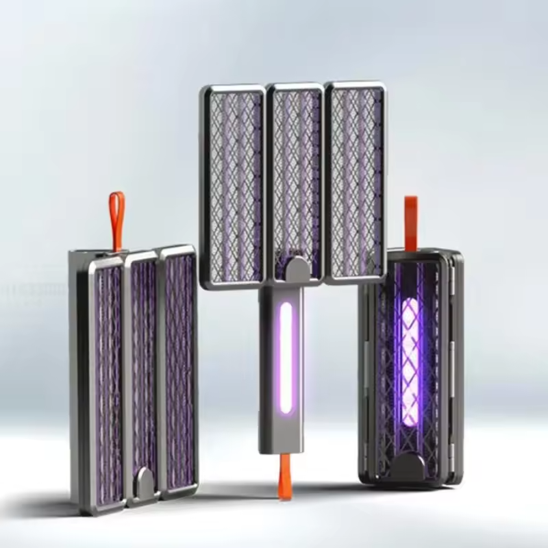 나우세븐 퀄리텔 Qualitell V4 휴대용 캠핑 폴딩 충전식 전기 모기채 모기퇴치기 포충기 - 상품 이미지