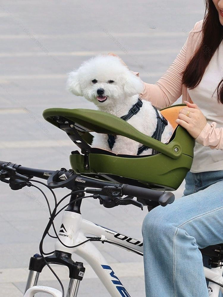 블루바구니 강아지 자전거바구니 이동 산책 반려견 애견 앞가방 개모차 라이딩 - 상품 이미지