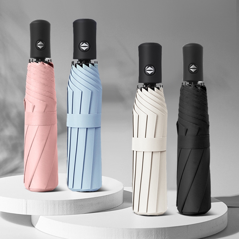 UV 차단 3단 암막 미니 자동 우산 자외선 양우산 양산 - 상세 이미지 2