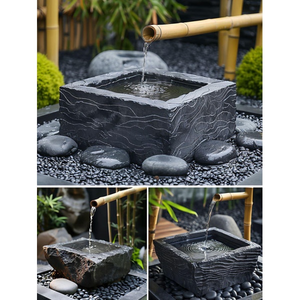 고급 인공암석 수족관 장식 수조 인테리어 암석 장식품 은신처 천원지방 지름 40cm - 상세 이미지 3