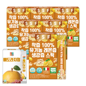 6박스 총84포 NFC착즙 100% 유기농 생강즙 레몬즙 원액 스틱 이미지
