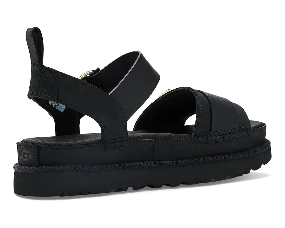어그 골든스타 빌라 여성 샌들 슬리퍼 Black - 상세 이미지 4