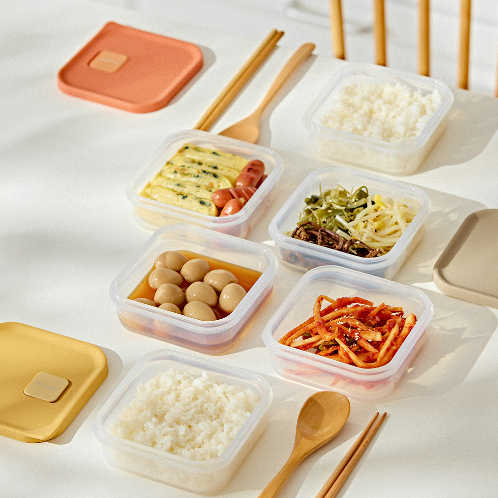 마르쿠진 실리콘 냉동밥 보관용기 350ml 1종, 3P, 1세트 - 상세 이미지 4