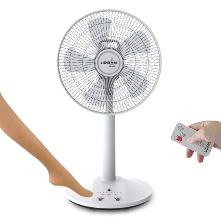 어반E55FR 발터치 14형 리모컨 스탠드 선풍기 5엽날개 리모콘선풍기 - 상품 이미지