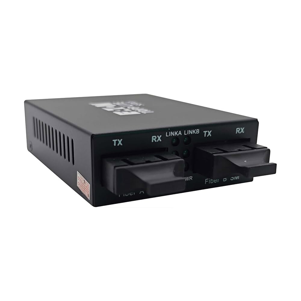 이튼 트립 라이트 시리즈 멀티모드-싱글모드 광섬유 컨버터 익스텐더, 100Mbps, SC 듀플렉스 포트, 1310nm 호환, MMF-SMF, OM3, 최대 60km/37.3마일, - 상품 이미지