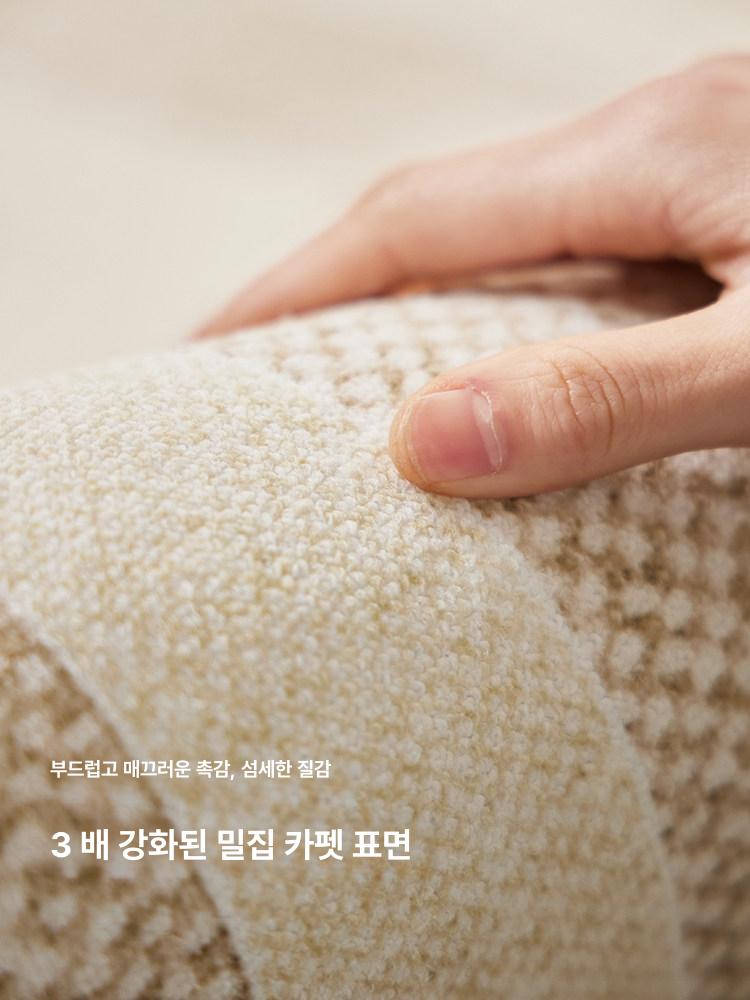 거실용 원형 라탄 수제 러그 천연 여름 인테리어 깔개 내추럴 바닥매트 - 상세 이미지 2