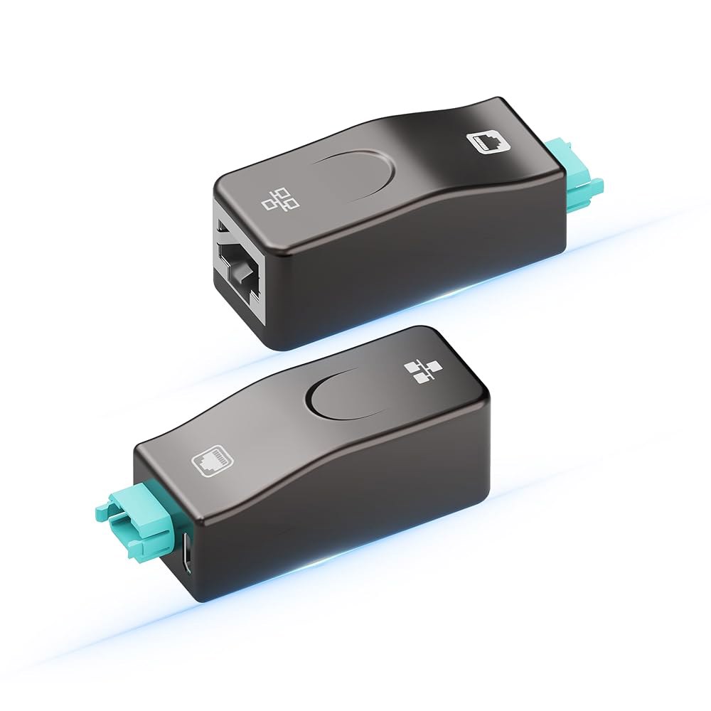 RUIPRO 분리형 RJ45에서 MPO 파이버 이더넷 확장 모듈, 1Gbps, 양쪽 끝에 USB 전원 공급 HDMI to HDMI Module - 상품 이미지