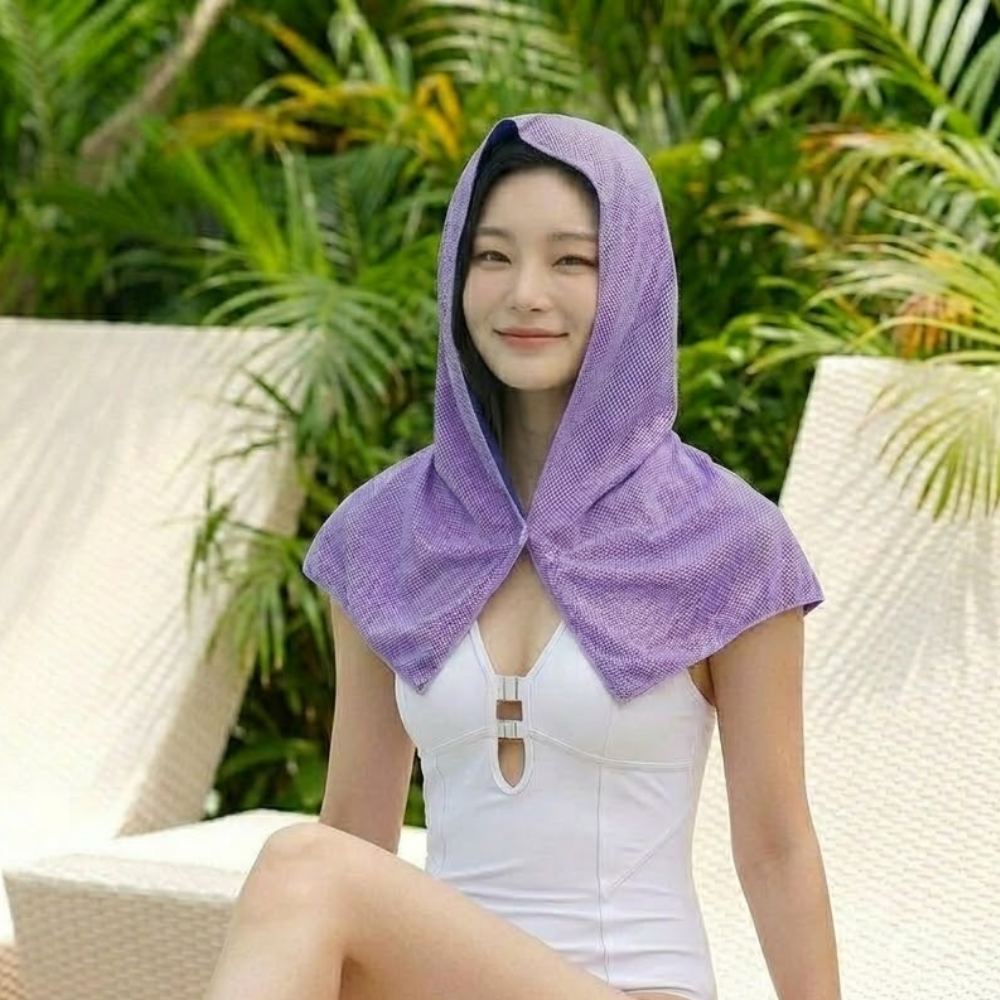 아이스 쿨링 후드 두건 수건 넥커버 UV차단 메쉬 여름 작업 등산 - 상세 이미지 4