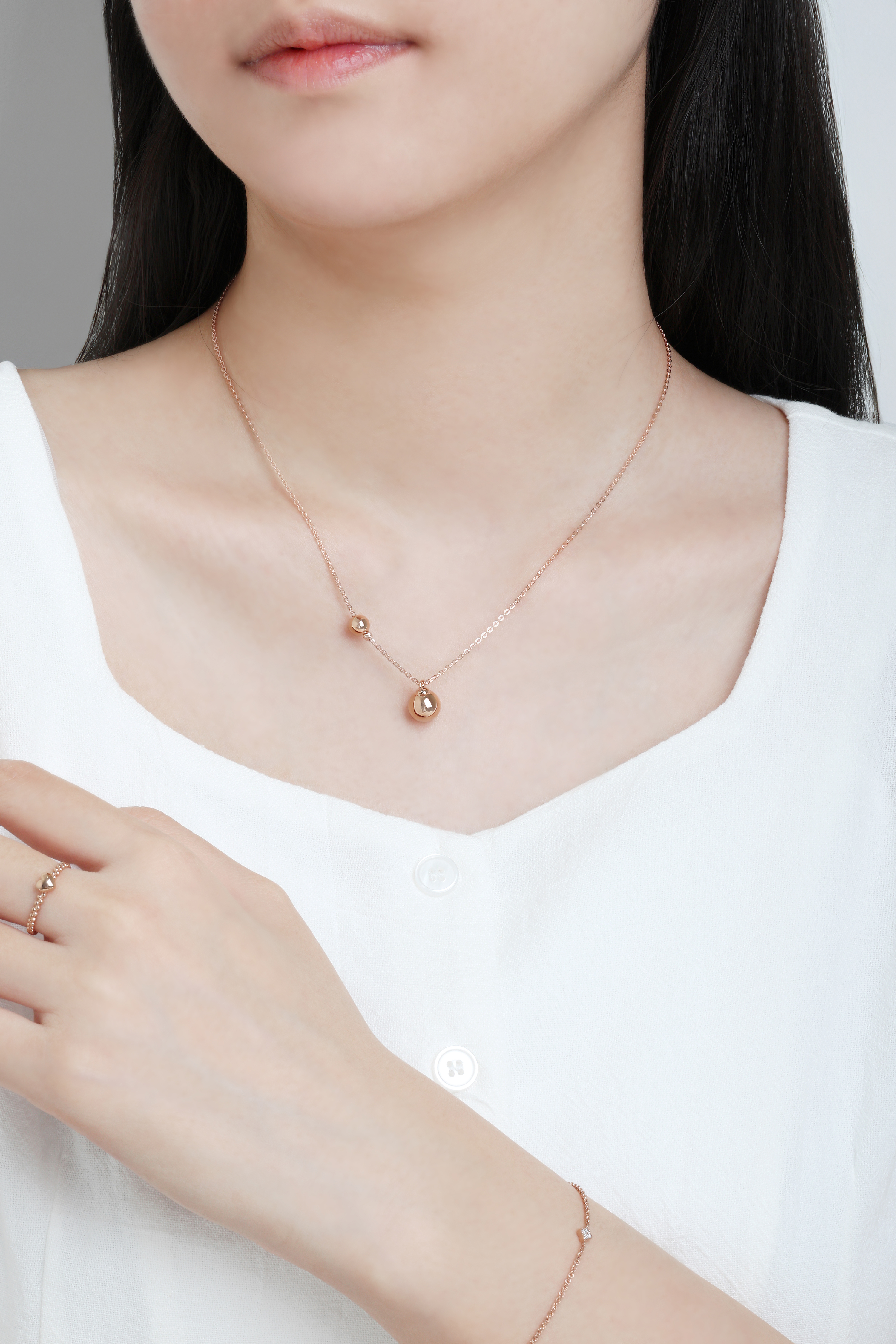 왕볼 펜던트 목걸이 스몰 14k 18k 이미지 7