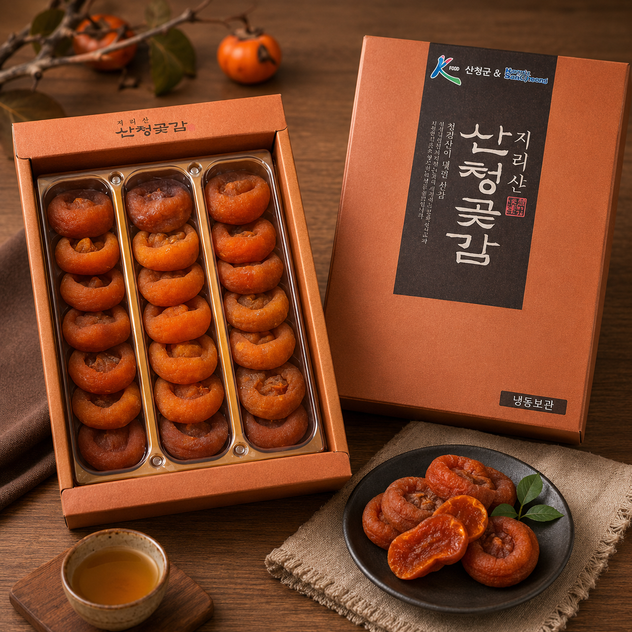 농장 직송 지리산 산청 곶감 고종시 선물 세트 건시 21과 (특) - 상품 이미지