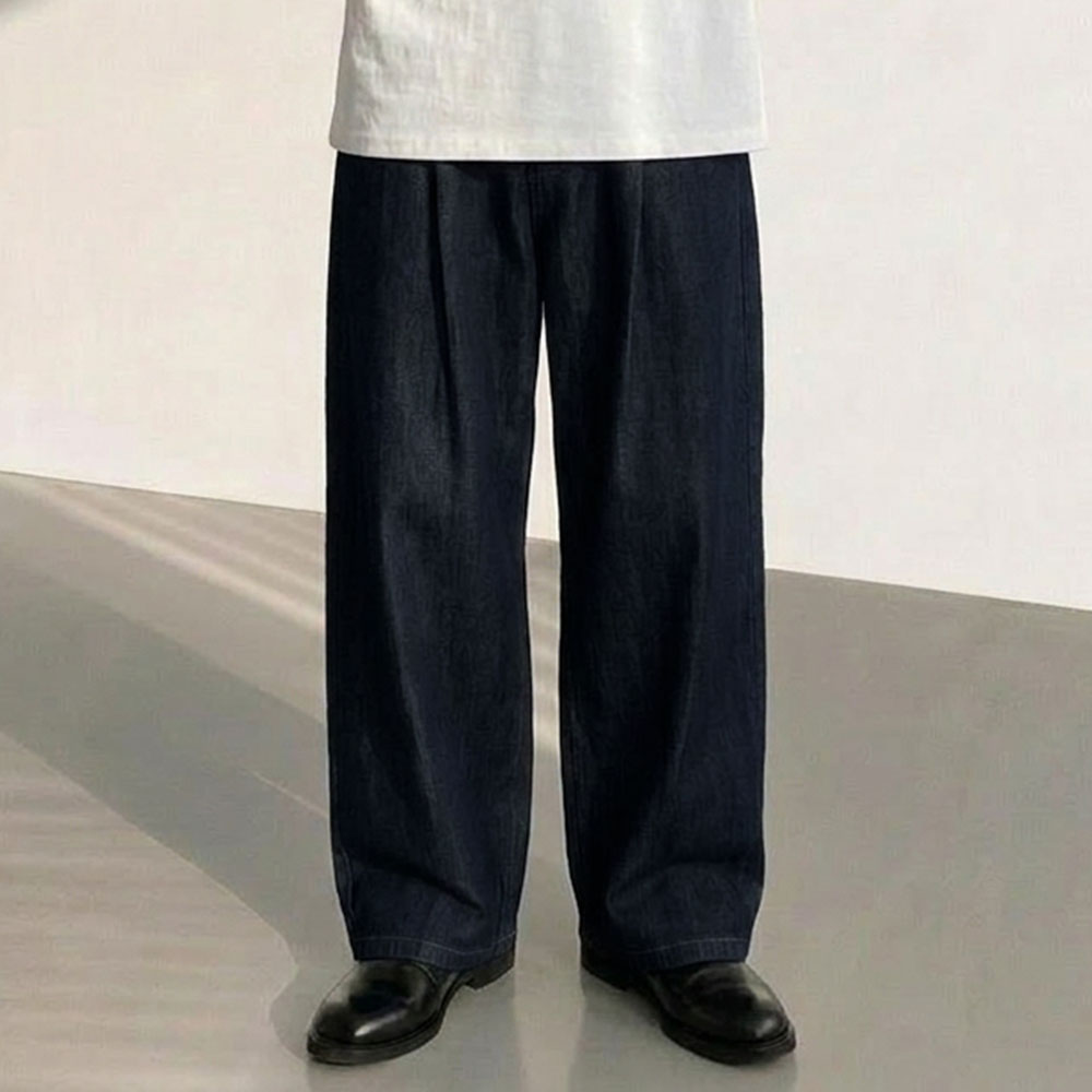 남자생지데님 남자여름청바지 쿨진 블랙진 이미지 6