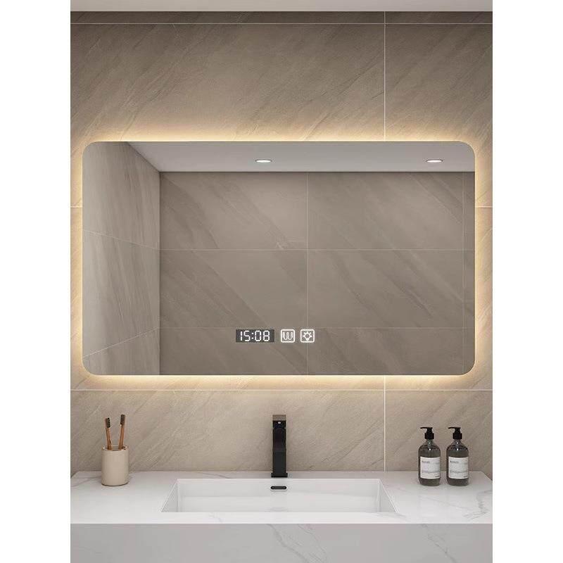 화장실 led 거울 화이트 3색 LED 터치 조명 싱글 500x700 백라이트 사각형 백색광 - 상품 이미지