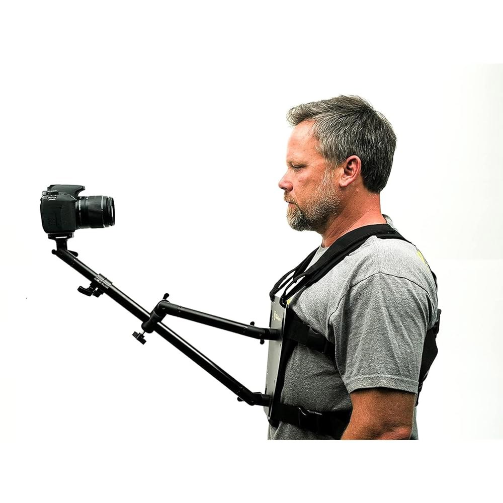 DSLR, 스마트폰 u2013 가슴 마운트, 3피트 암, 3.3파운드 페이로드, 경량 알루미늄 하네스용 글라이드 기어 SNC 100 스노리캠 리그 SNC 100 - 상품 이미지