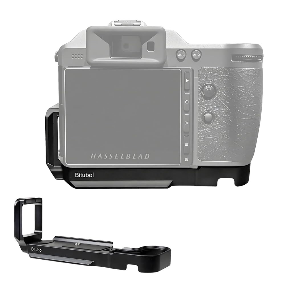 Aasrxei X2DII /X2D L-브래킷 메탈 소재, 수직 수평 스위칭 삼각대 퀵 릴리즈 플레이트는 Hasselblad X2D II 100C 카메라와 호환됩니다. - 상품 이미지