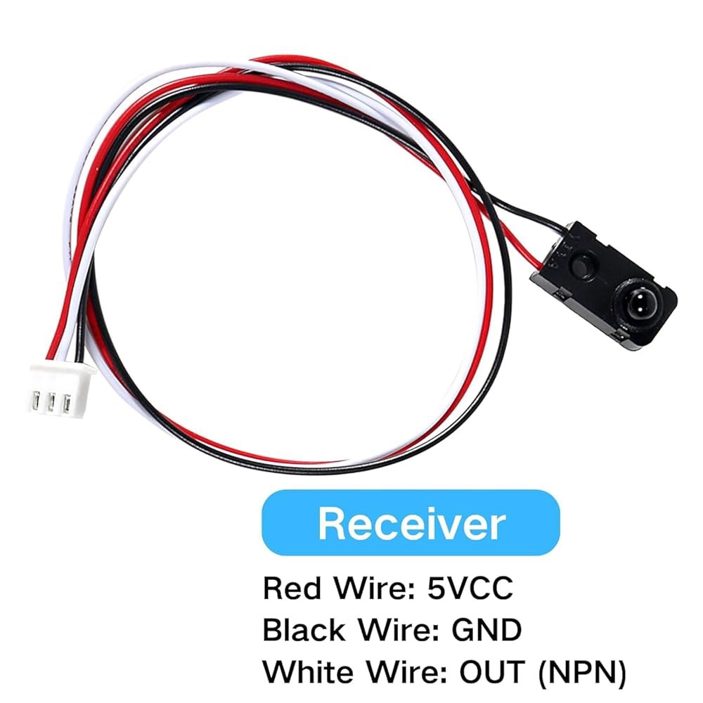 8PCS IR 브레이크 빔 센서, 5MM LED 카운팅 모듈 분할 스루 광전 스위치, 5V 스위치 케이블 길이 25cm, 테스트 거리 100CM, NPN 정상 개방 - 상세 이미지 3