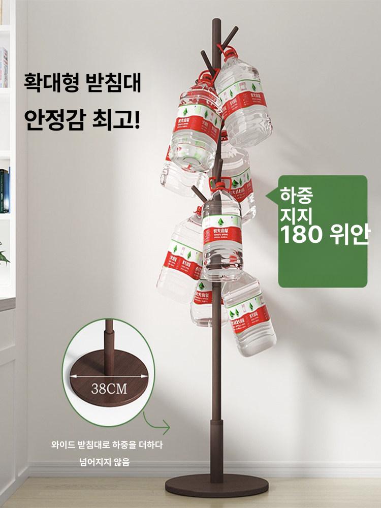 원목 스탠드 옷걸이 코트랙 행거 나무 행거 화이트 - 상세 이미지 3