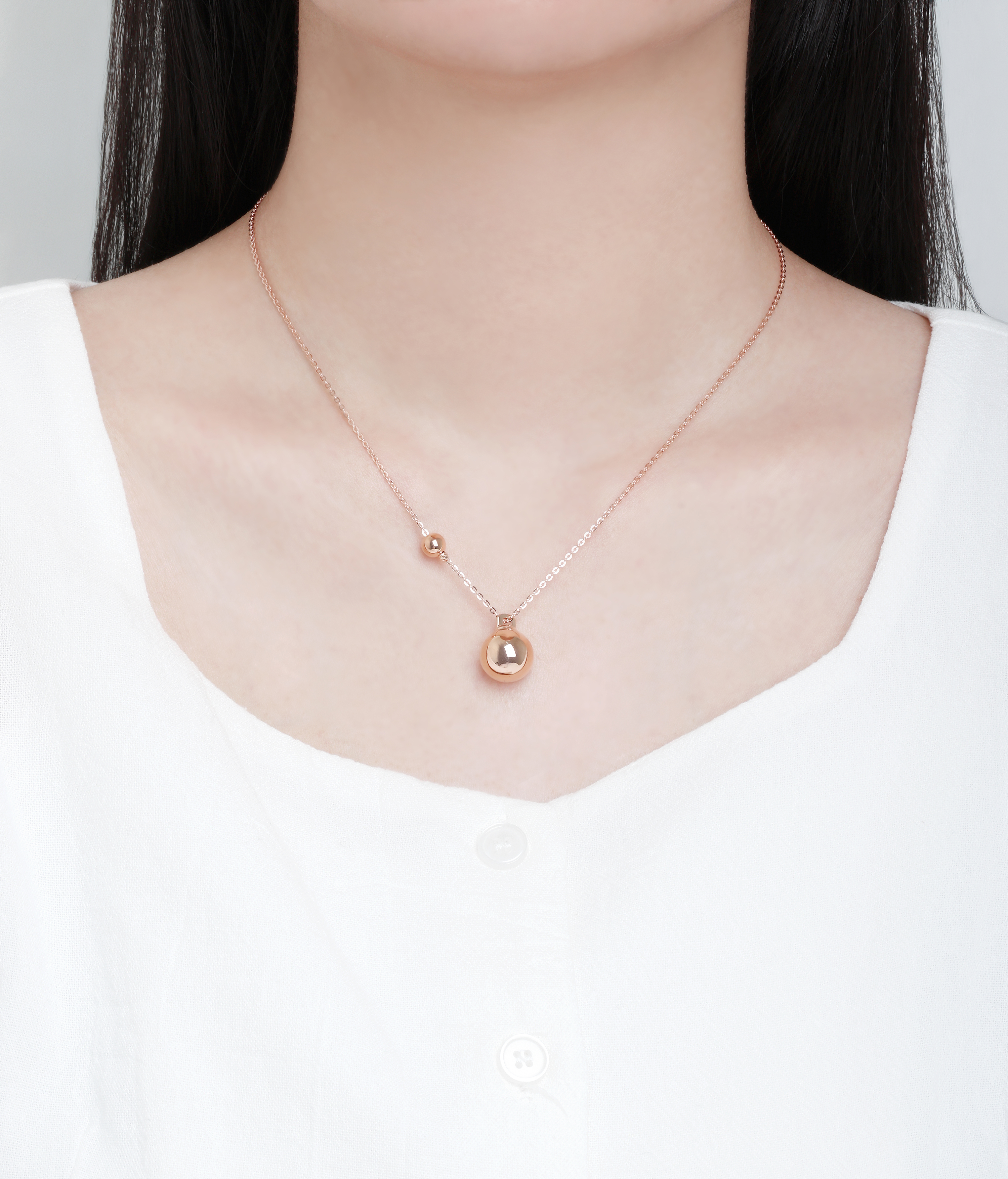왕볼 펜던트 목걸이 라지 14k 18k - 상세 이미지 3