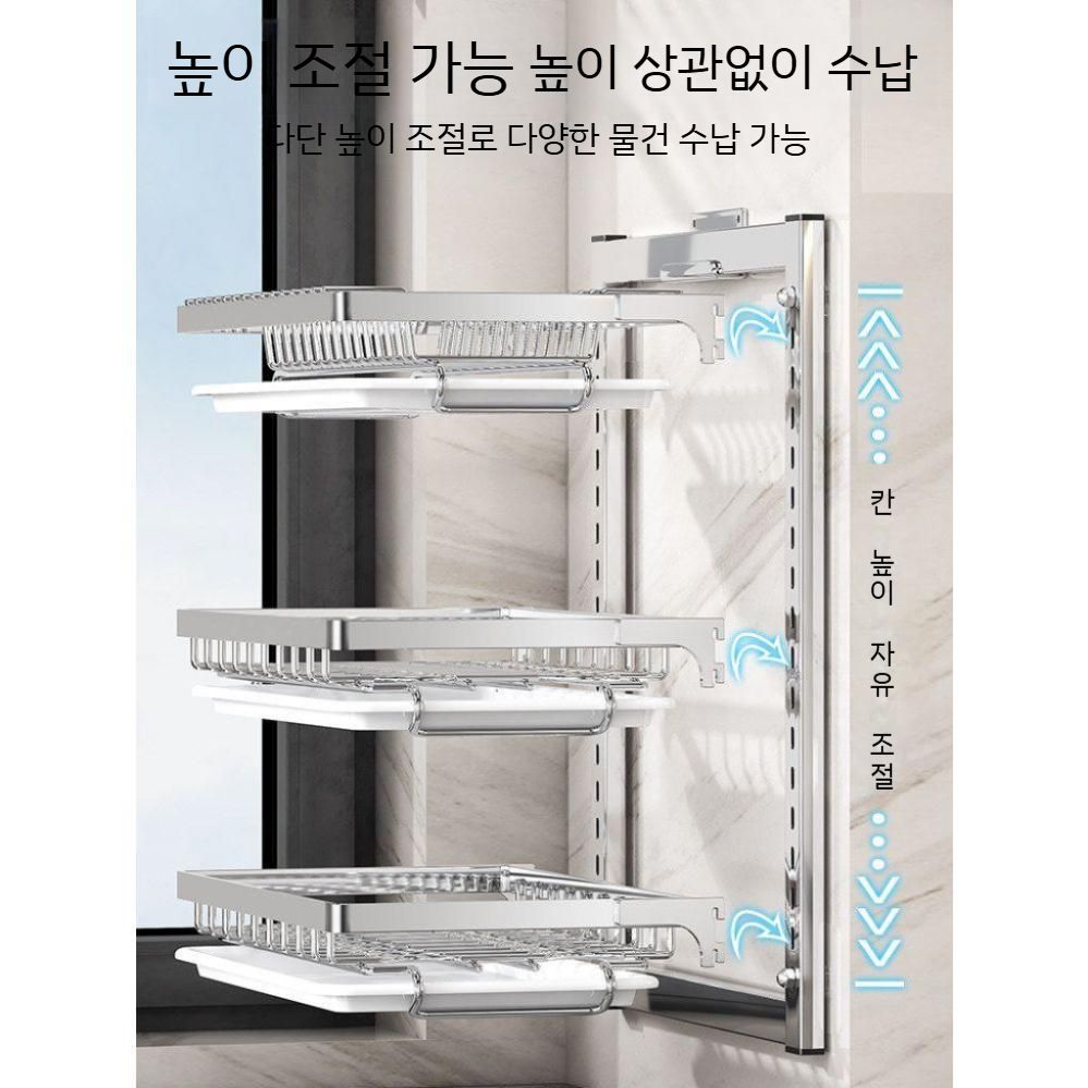 식기건조대 부착식 정리 벽걸이 싱크선반 벽부착 부착식식기건조대 정리대 그릇정리대 싱크대 - 상세 이미지 5