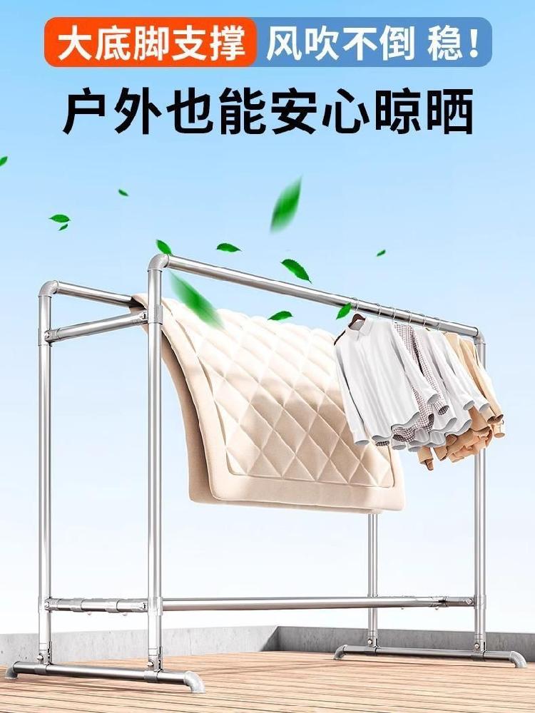 건조대 대형 행거 야외 옥상 빨래 접이식 펜션 빨래건조대 특대형 빨래걸이 이불건조대 튼튼한 - 상세 이미지 5