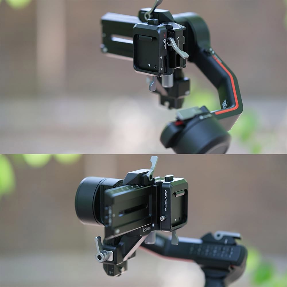DJI 로닌 스태빌라이저용 클램프가 장착된 PGYTECH 카메라 퀵 릴리스 플레이트, RS3 미니 / 프로 RS 3 2 2와 호환되는 Arca 스위스 플레이트 - 상세 이미지 3