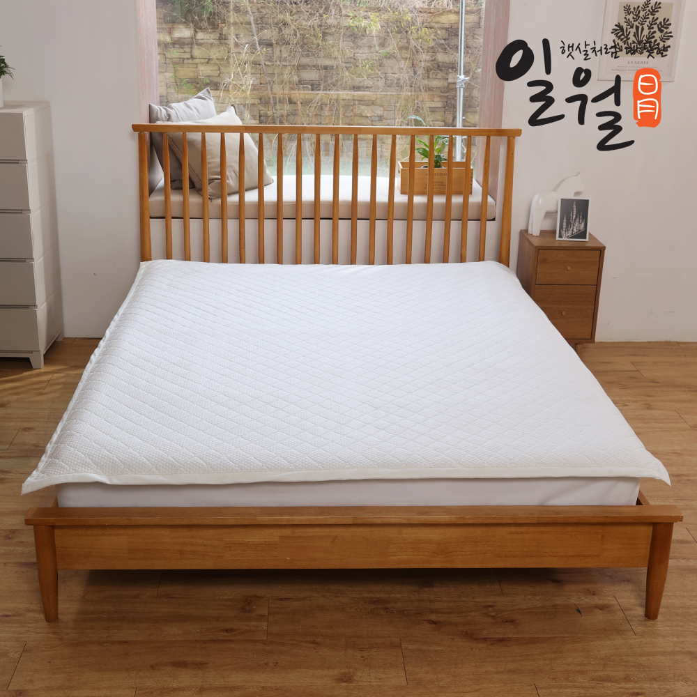 일월 골드에디션 쿨링 매쉬 패드 냉감사 열대야 침대 침구 아이보리, K(킹) 이미지 8