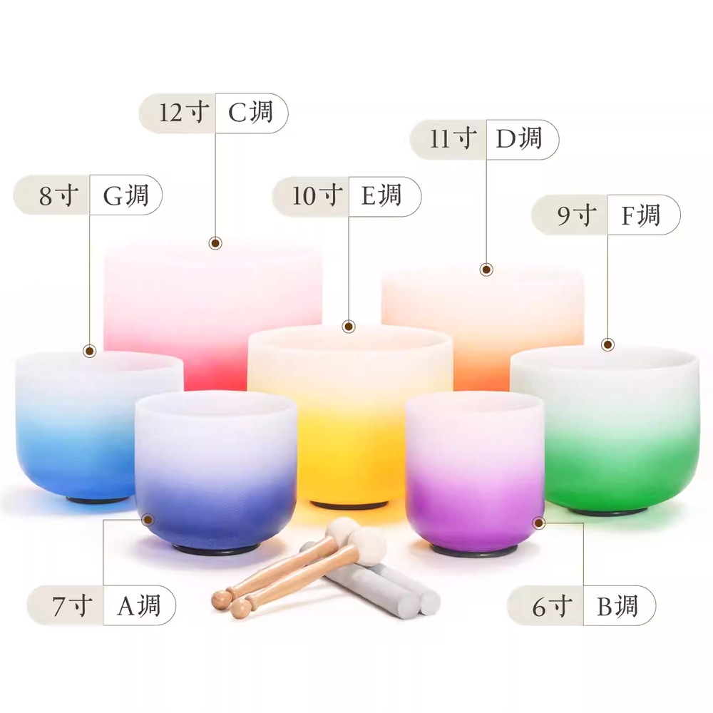 요가 명상 사운드 컬러 크리스탈 볼 치유 테라피 명상용 - 상세 이미지 5