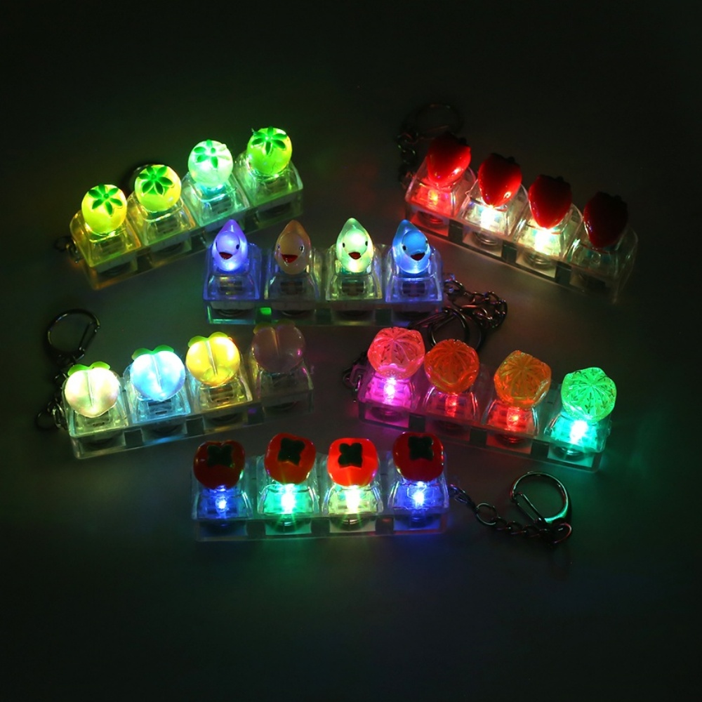 자광 딸깍이키링 LED 3D-1탄 4구1p 키캡 테트리스게임 감성키링 반짝이키링 - 상세 이미지 4