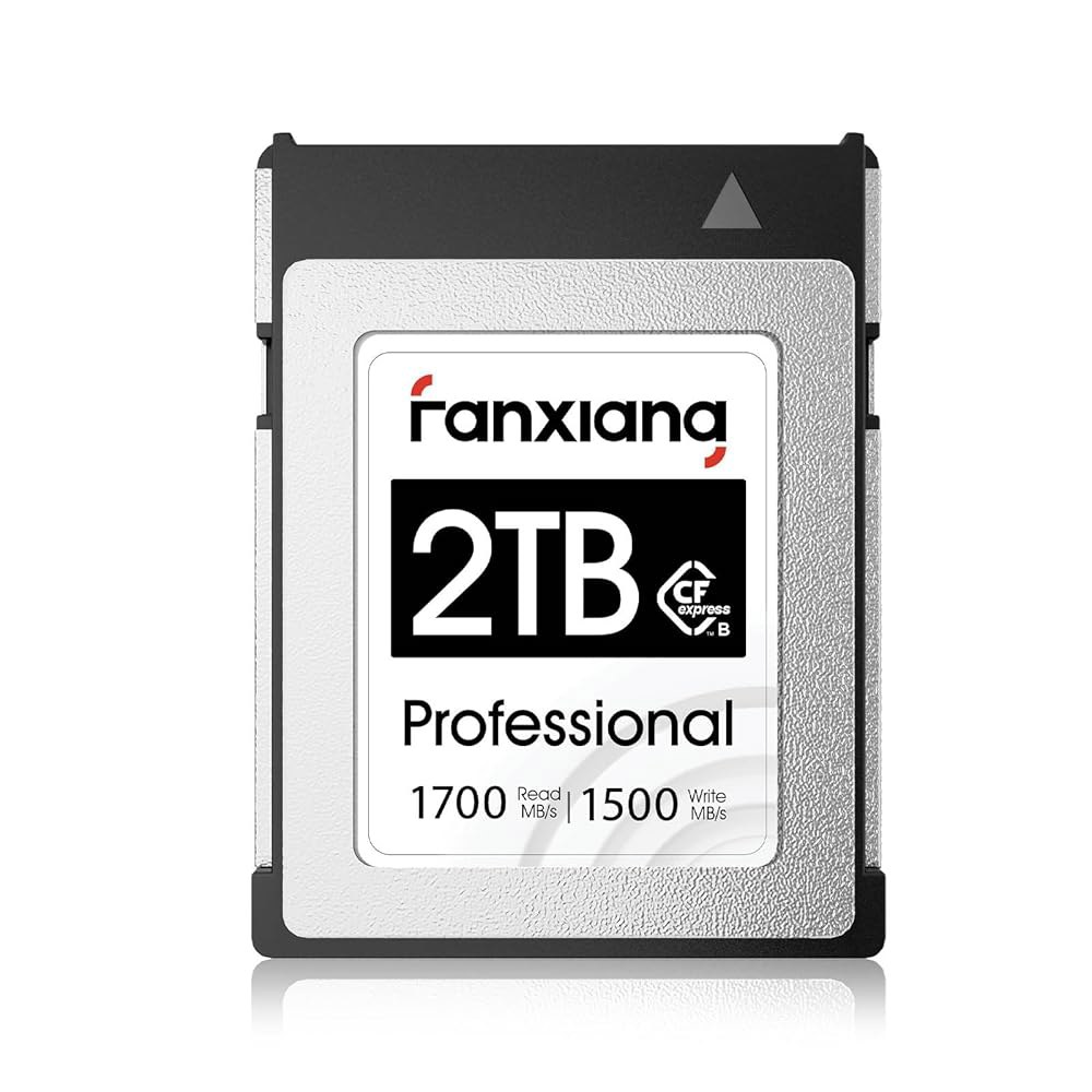 판샹 2TB CF익스프레스 타입 B 메모리 카드, 최대 1700MB/s, 카드 RAW 8K 비디오 녹화, 니콘 D5 / D6 Z7 Z9, 파나소닉, 캐논 EOS, DJI와 호환 - 상품 이미지