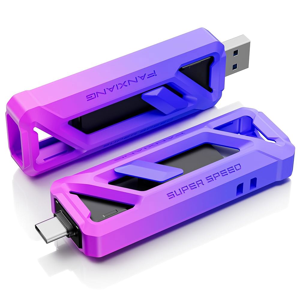 판샹 플래시 드라이브 1TB, 최대 2050MB /s USB 3.2 Gen2 2(USB A + Type C 포함), / Android Windows MacPC 노트북용 2-in-1 - 상품 이미지