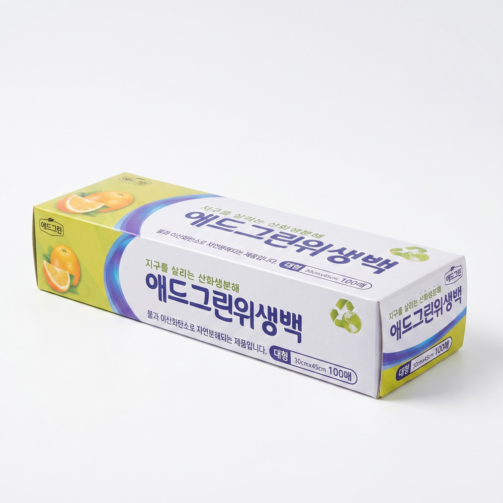 UH 산화 생분해 위생백 일회용 비닐봉투 30x45cm, 100매, 1개 - 상세 이미지 2