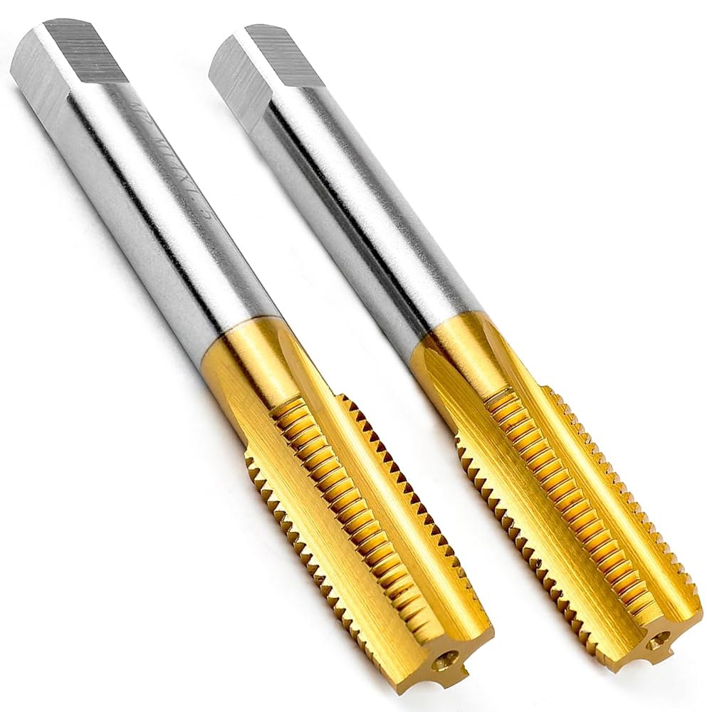 ATIVITOL 2Pcs M14 x 1.5 스레드 탭, M2 HSS 오른손 밀링 테이퍼 및 하단 핸드 1 1Pc Bottom Tap 6-32 UNC - 상품 이미지