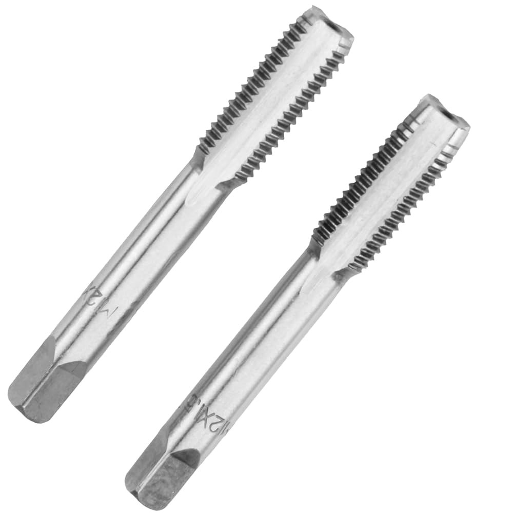 아세틸 M12X1.5 핸드 탭 및 다이 세트, M12X1.5mm 미터법 스레드 라운드 오른손 M4x0.5 - 상세 이미지 2