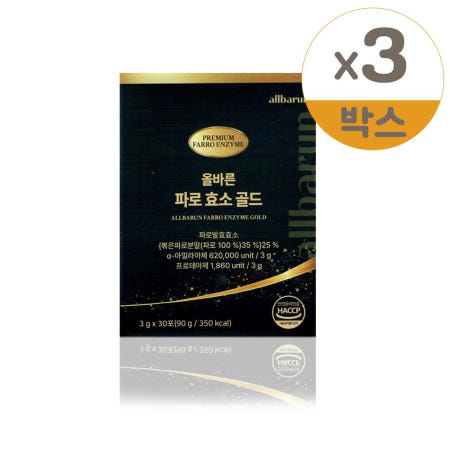 올바른 파로 효소 골드 3g x 30포 3개