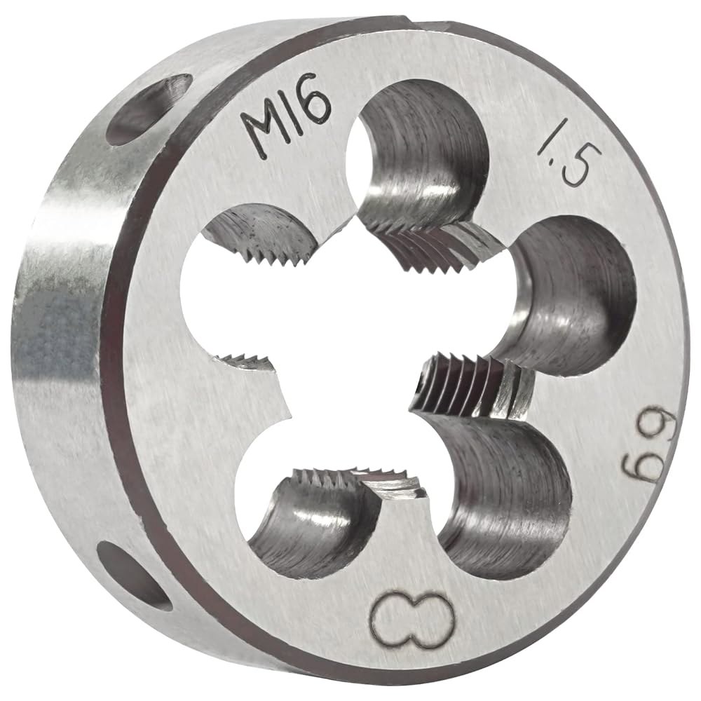 아세틸 M16X1.5 핸드 탭 및 다이 세트, M16X1.5mm 미터법 스레드 라운드 오른손 M14X1.0 - 상세 이미지 3