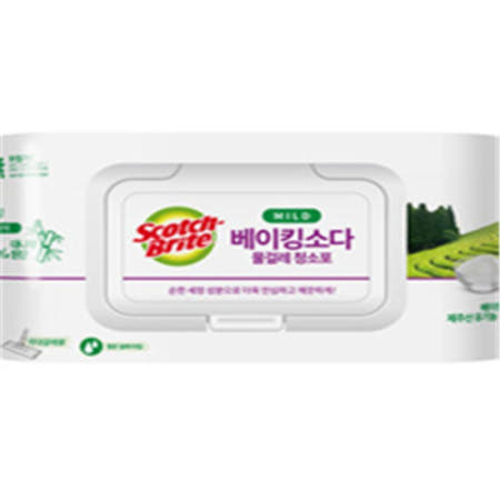 3M 엔픽스유 베이킹소다 물걸레 청소포 25매 청소물티슈 베이킹소다물티슈 일회용물걸레청소포