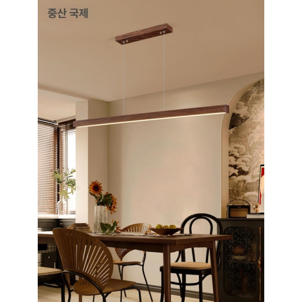 감성 카페 삼색변환 북유럽 공간조명 펜던트 주방등 인테리어등 월넛 100cm 삼색 - 상세 이미지 3