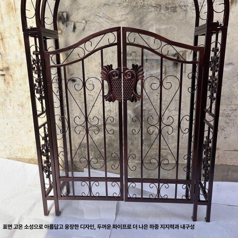 장미 아치 가든 지지대 철제 넝쿨 정원 오벨리스크 펜스 덩쿨 대문 - 상세 이미지 4