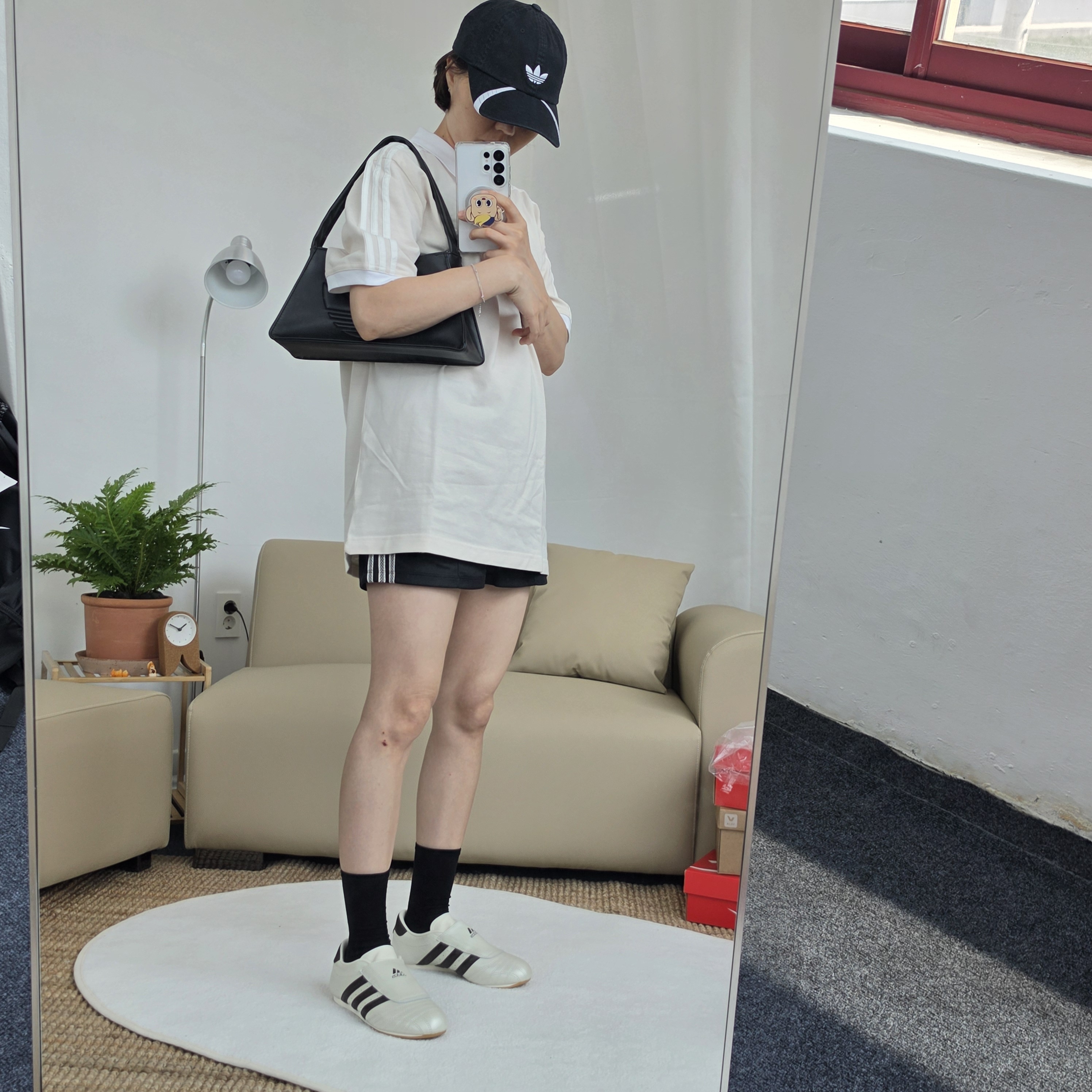 아디다스 3S클래식 폴로 카라 반팔 셔츠 남녀공용 IZ3070 - 상세 이미지 4