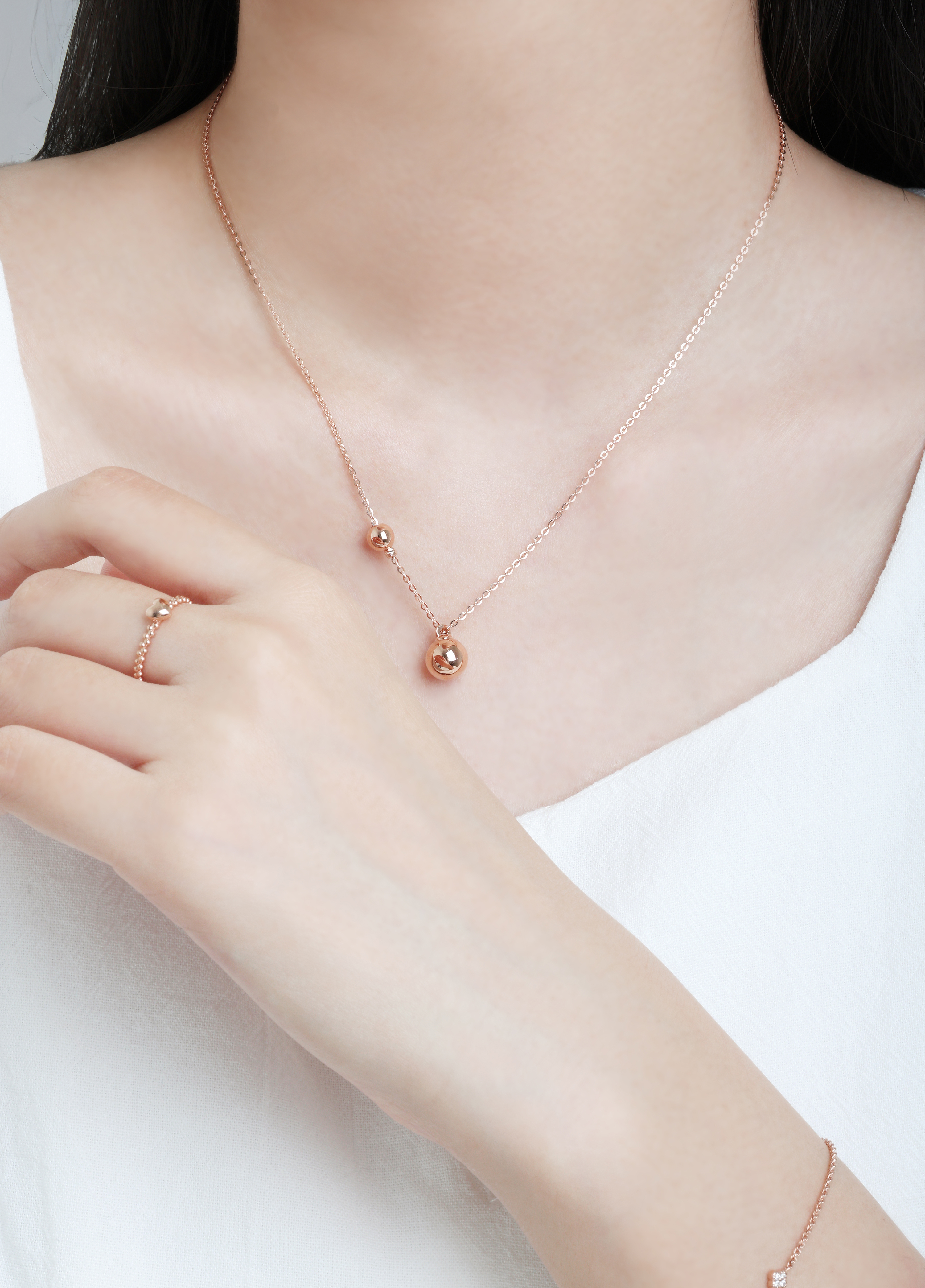 왕볼 펜던트 목걸이 스몰 14k 18k - 상세 이미지 5