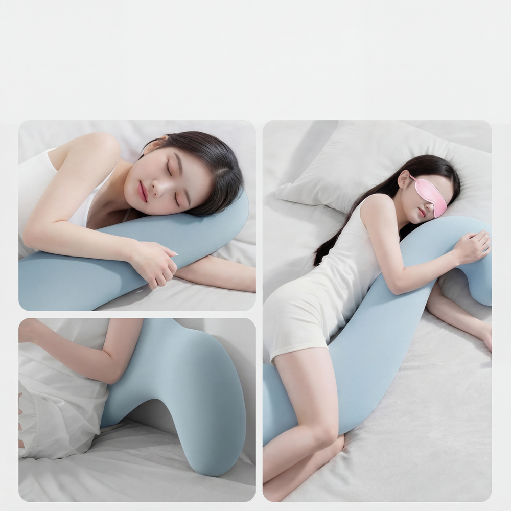 바디필로우 숙면 수면자세교정 폭신쿠션 대형 냉감 메모리폼 - 상세 이미지 5