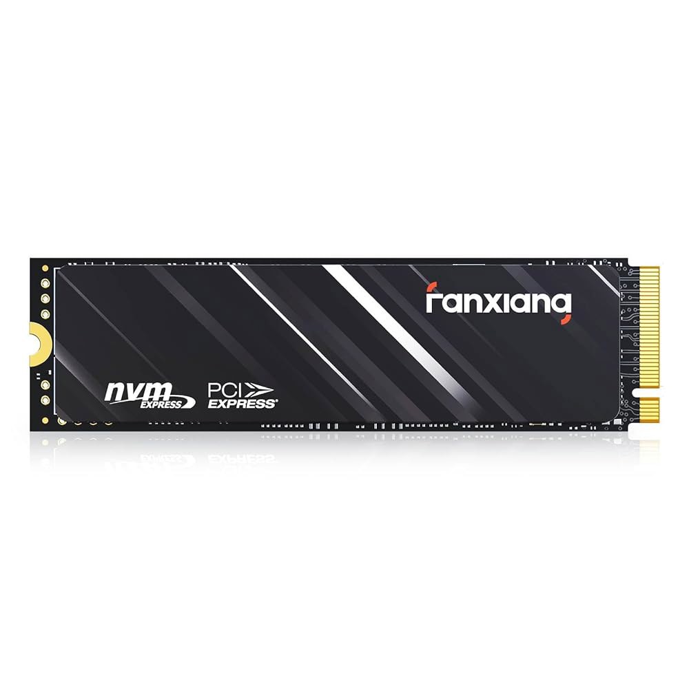 PS5용 판샹 1TB NVMe SSD PCIe Gen4 M.2 내장 게이밍 SSD, 최대 4800MB/s, PC/노트북용 3D NAND SLC 캐시 솔리드 스테이트 드라이브 업그레 - 상품 이미지