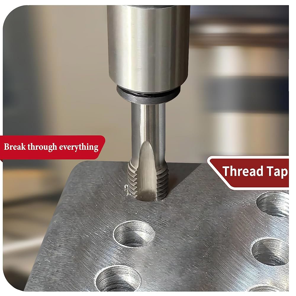2Pcs M16x2.0 미터법 나사산 탭, HSS M16 x 2.0mm 오른손 테이퍼 & 플러그 탭 도구 1 5/8 -18 Die 5/8 x 18 Di - 상세 이미지 3