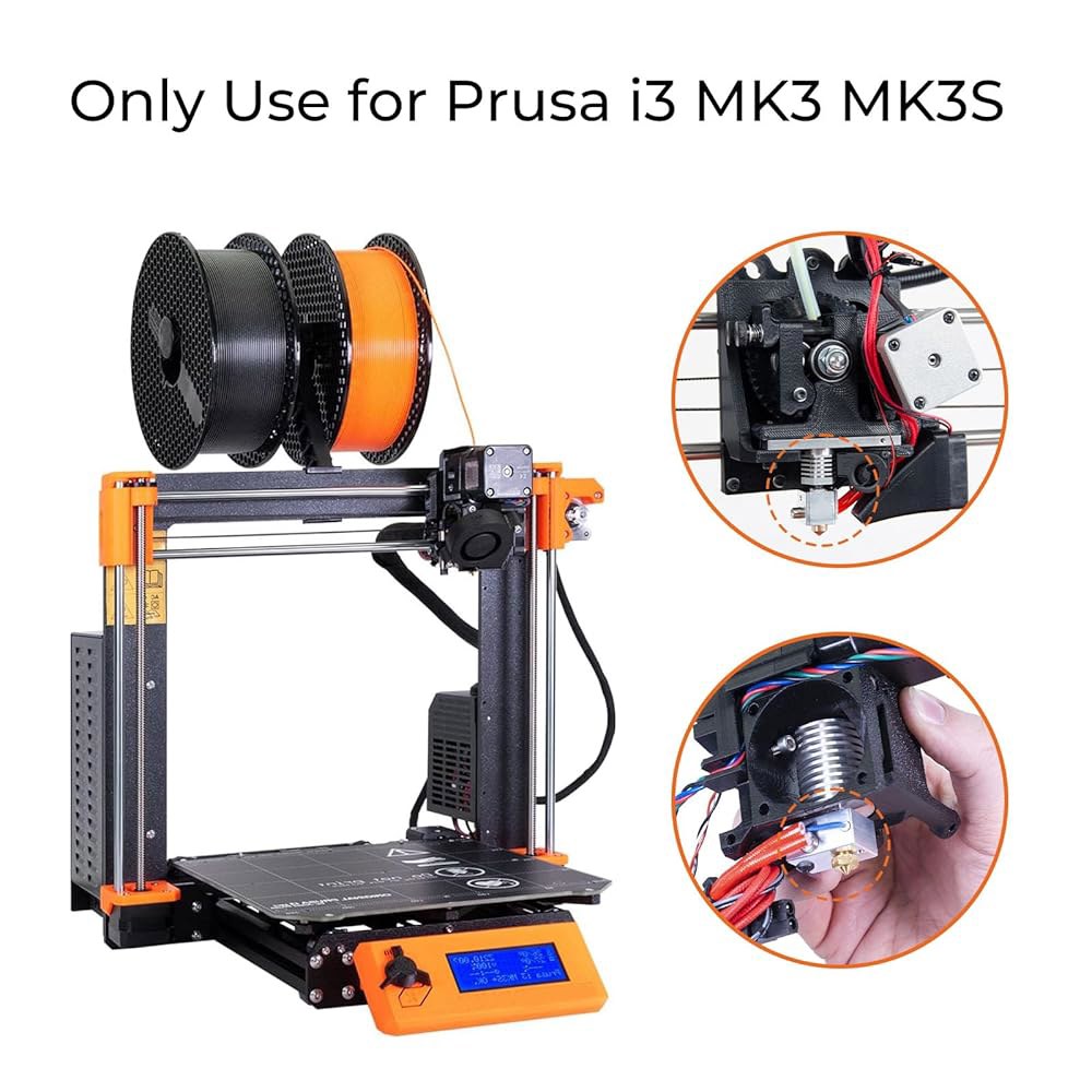 Prusa i3 MK3 / MK3S+, 24V 40W 히팅 튜브 요소 + 고온 센서용 YIBEICO 히터 카트리지 및 써미스터 키트, 3D 프린터 핫엔드 부품 액세서리(6개) - 상세 이미지 2