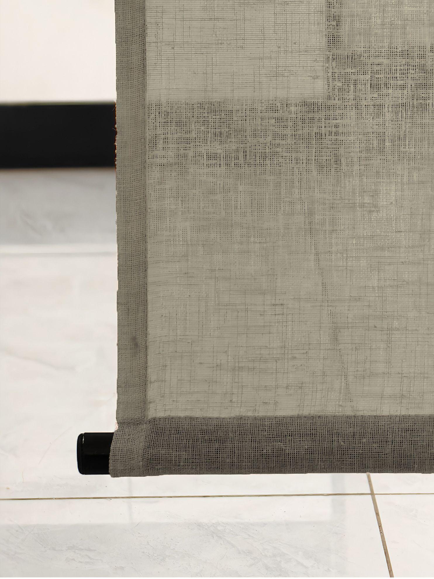 일본식 모시 커튼 패브릭 린넨 전통 가림막 여름 브라이트문화이트 90x200cm - 상세 이미지 5