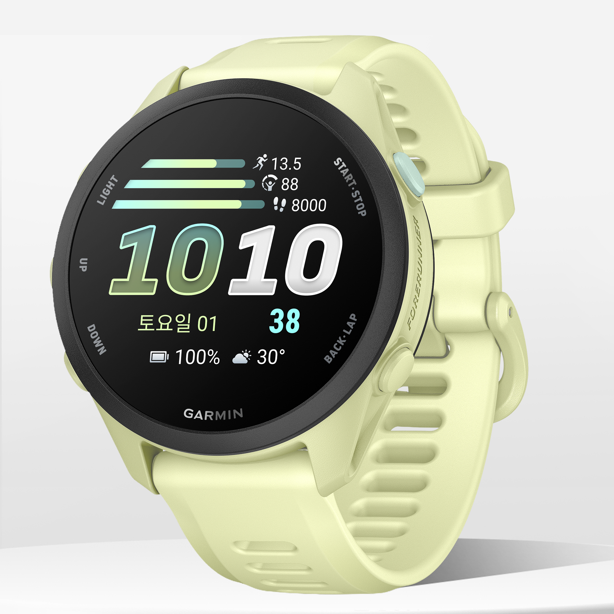 가민 포러너70 러닝 GPS 스마트워치 시트론, 43mm - 상품 이미지
