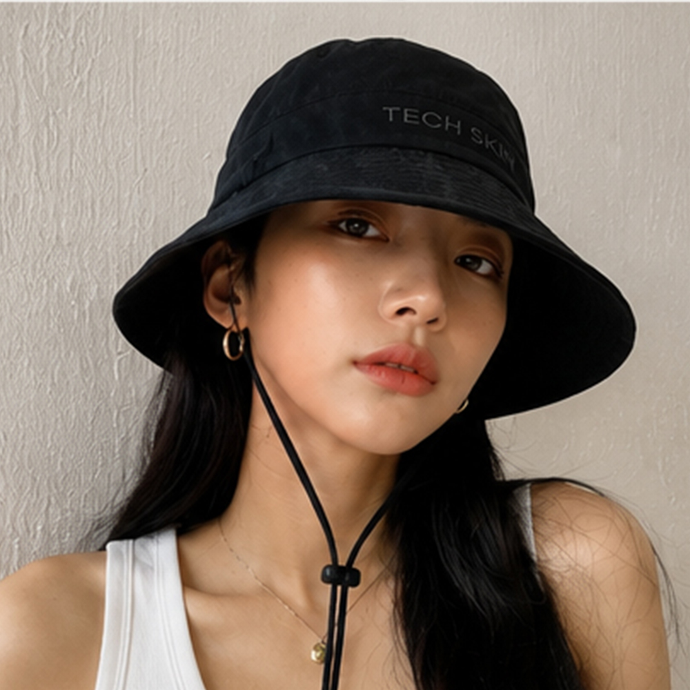 테크스킨 남여공용 넥커버 버킷햇 블랙 - 상세 이미지 5