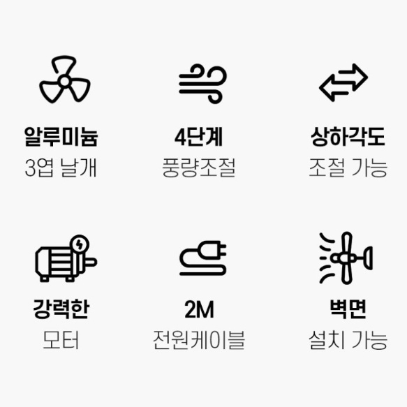 바닥용 알루미늄날개 45cm 산업용팬 야외용 작업장 앉은뱅이 써큘레이터 선풍기 - 상세 이미지 4