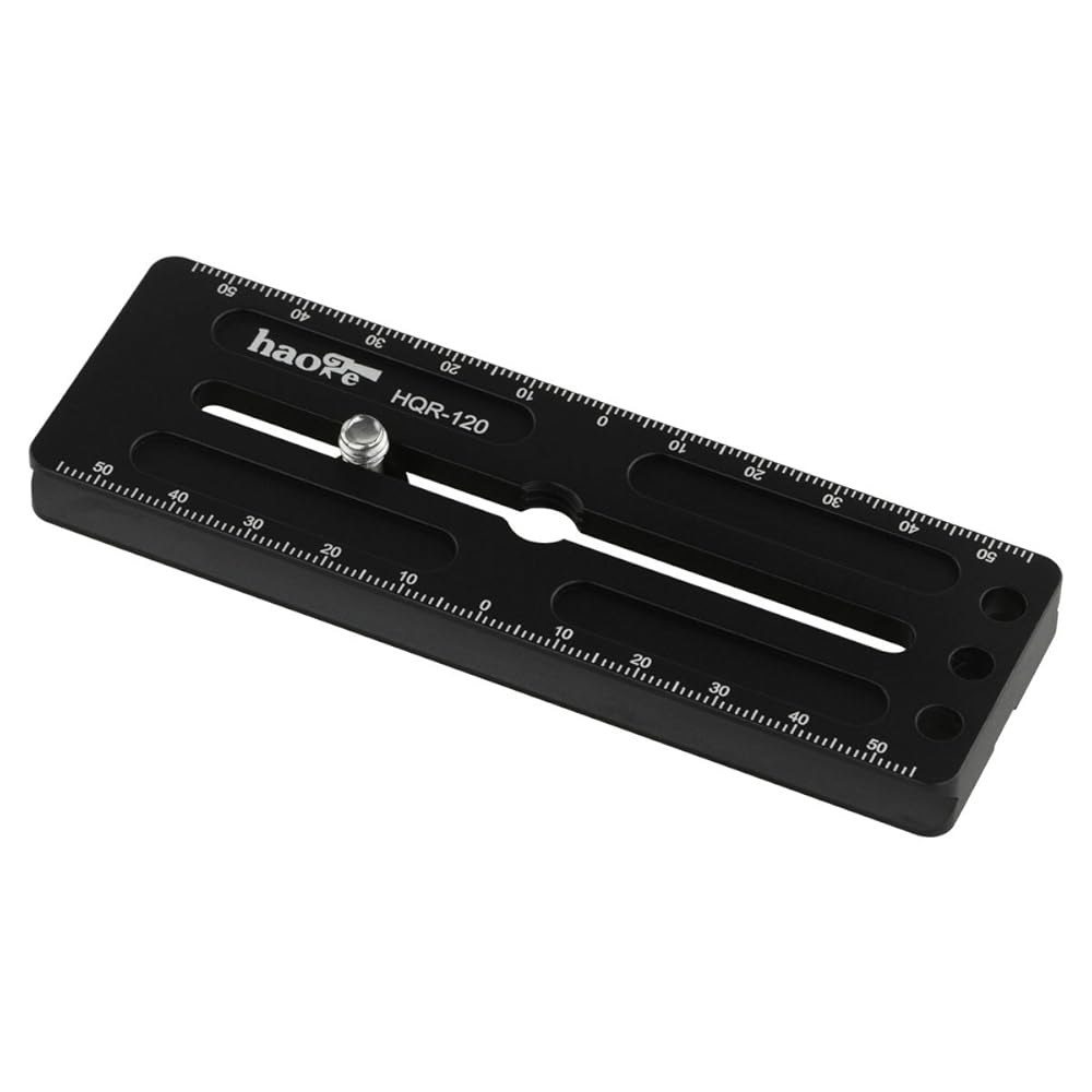 카메라 삼각대 볼헤드 클램프 장착을 위한 Haoge 120mm 다목적 롱 퀵 릴리스 익스텐더 레일 슬라이딩 플레이트 벤로 아르카 스위스 선웨이포토 120mm - 상세 이미지 3